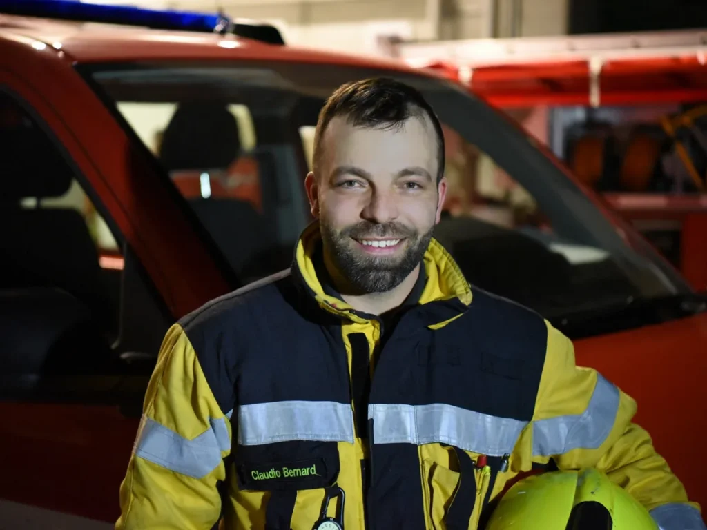 Claudio Bernard, Vizekommandant der Feuerwehr Herrschaft
