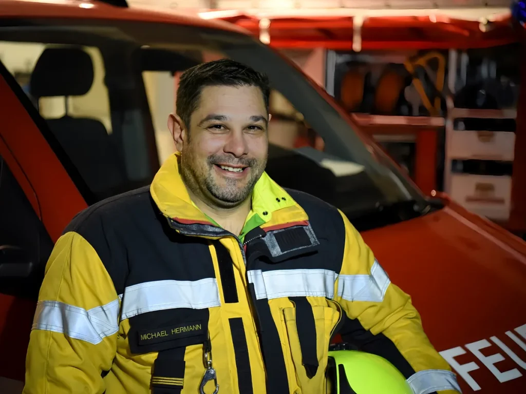 Michael Hermann, Kommandant der Feuerwehr Herrschaft
